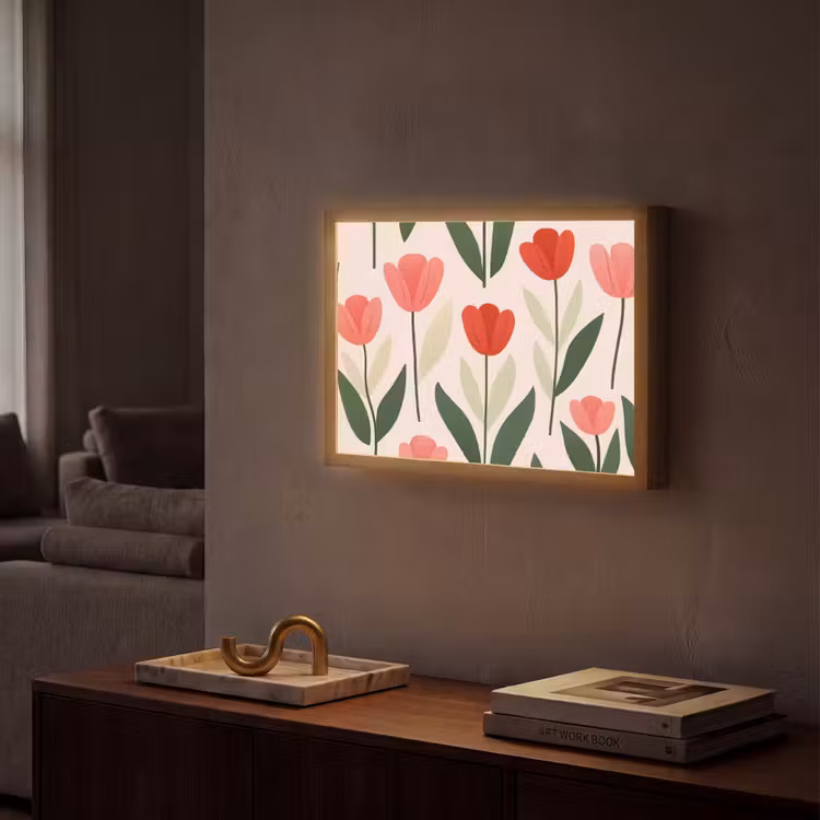Lightbox - Wandlamp - Tulpen - Modern - Roze — 2