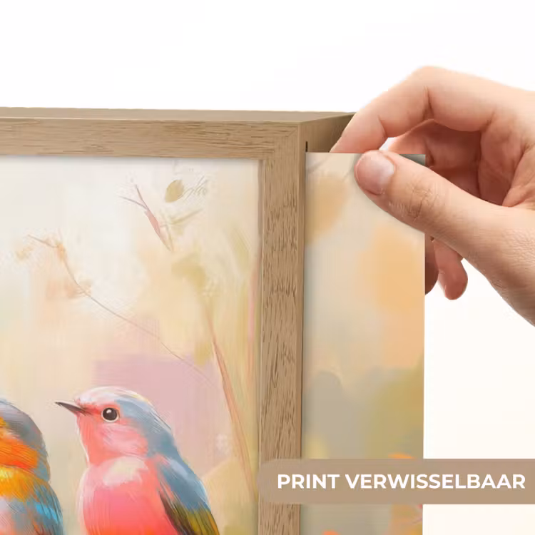 Lightbox - Wandlamp - Vogels - Kleurrijk - Tak — 5