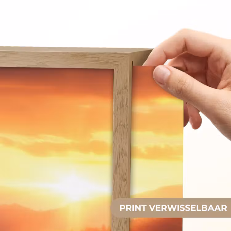 Lightbox - Wandlamp - Zonnebloemen - Zonsondergang - Landschap — 5