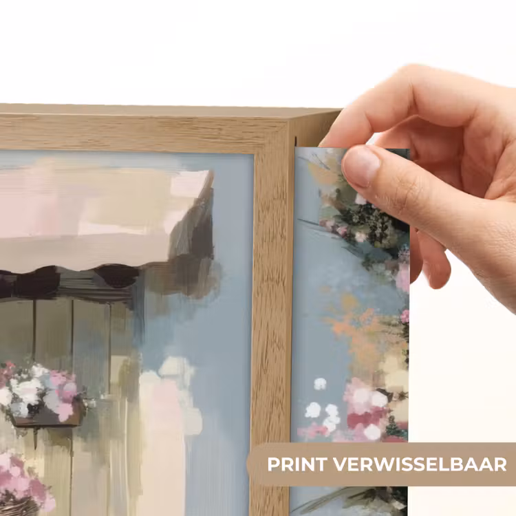 Lightbox - Wandlamp - Fiets - Pastelkleuren - Bloemen — 5