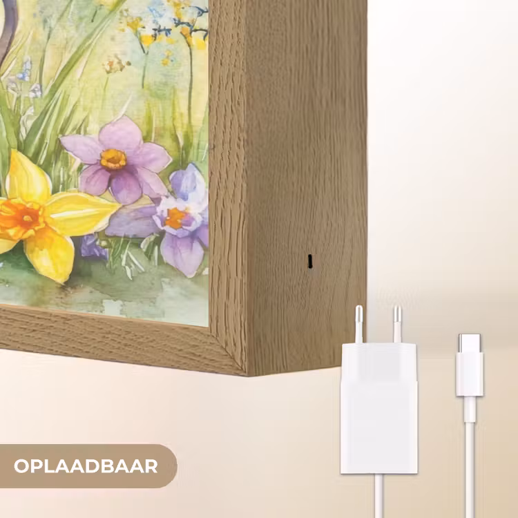 Lightbox - Wandlamp - Gieter - Lavendel - Bloesems — 7