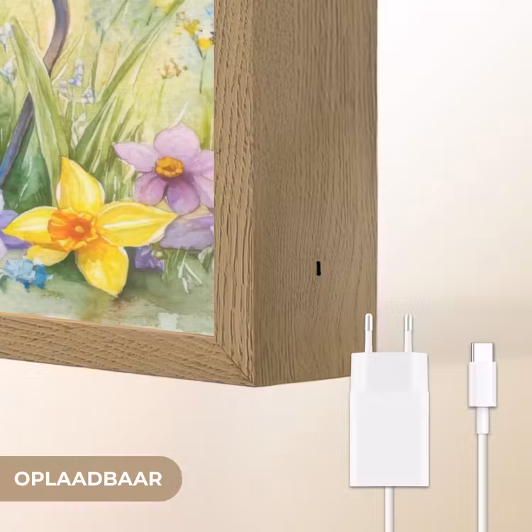 Lightbox - Wandlamp - Lavendelbloemen - Quote - Gieter — 7