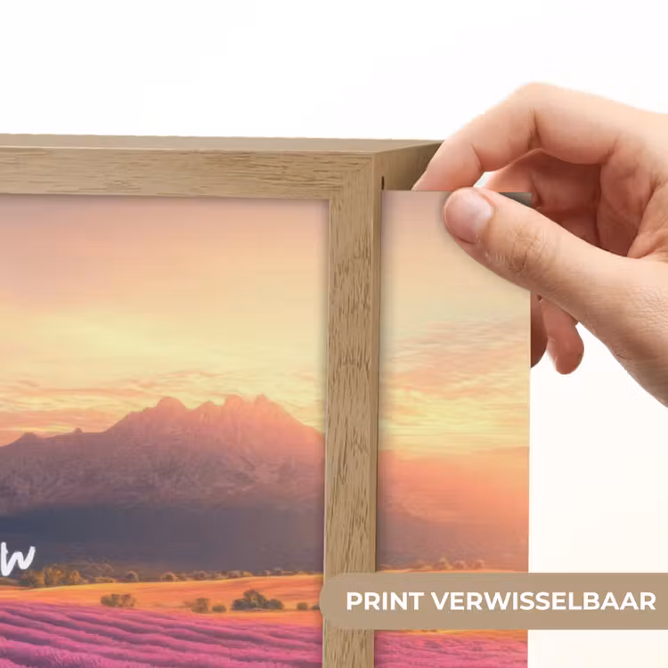 Lightbox - Wandlamp - Lavendelveld - Quote - Zonsondergang — 5
