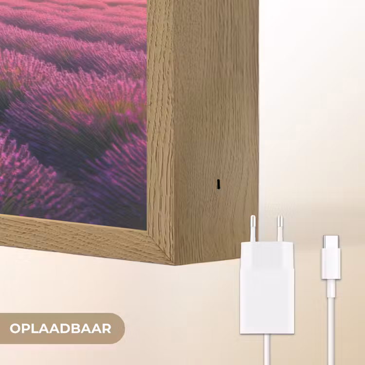 Lightbox - Wandlamp - Lavendelveld - Quote - Zonsondergang — 7