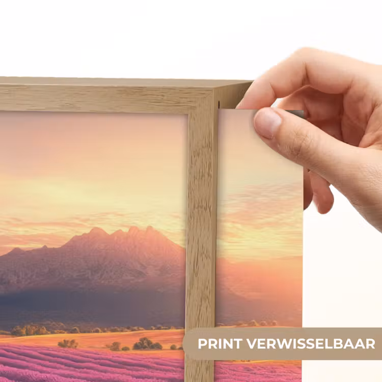 Lightbox - Wandlamp - Lavendelveld - Zonsondergang - Paars — 5