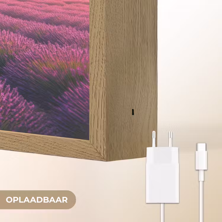 Lightbox - Wandlamp - Lavendelveld - Zonsondergang - Paars — 7