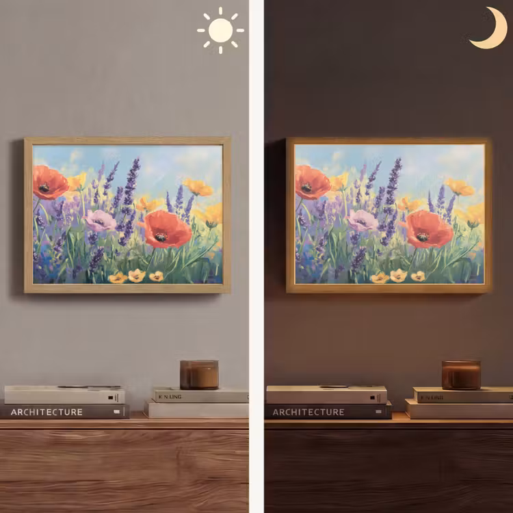 Lightbox - Wandlamp - Weide - Bloemen - Kleurrijk — 6