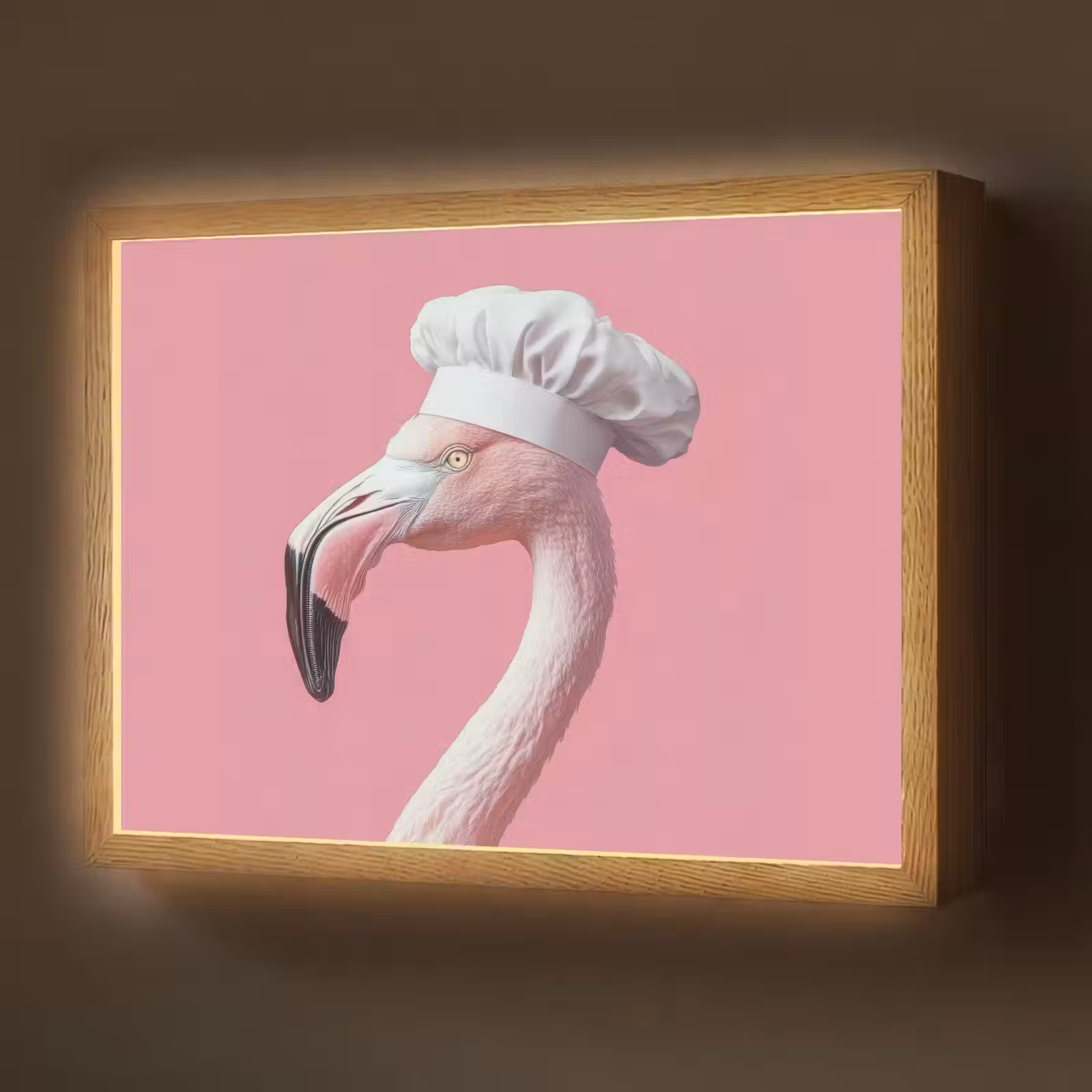 Lightbox - Wandlamp - Flamingo - Roze - Koksmuts - Vogel — 1