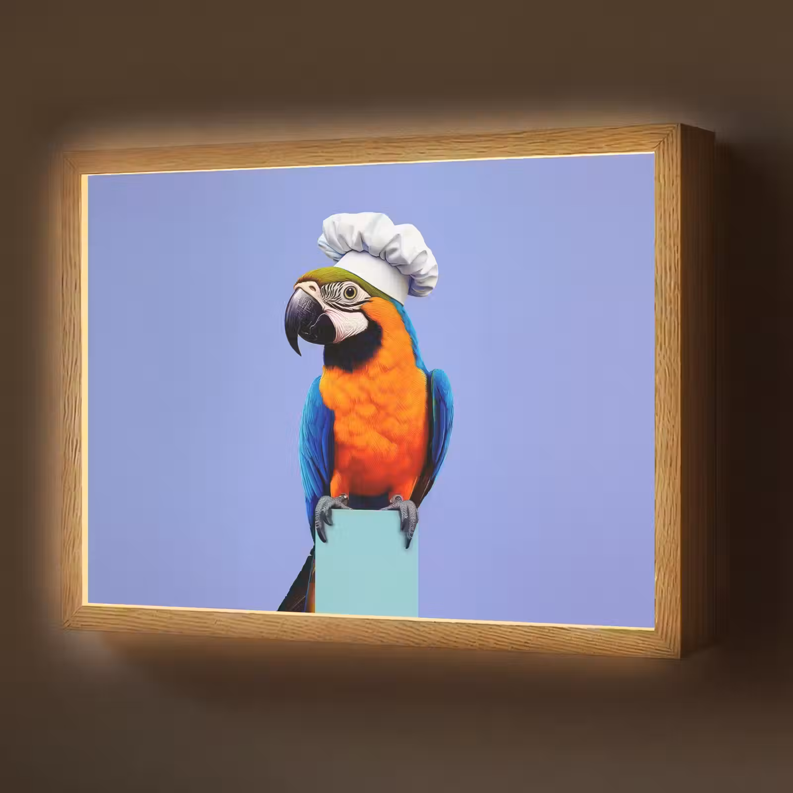 Lightbox - Wandlamp - Papegaai - Koksmuts - Vogel - Leuk — 1