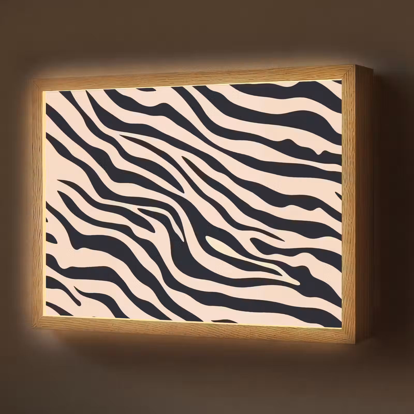 Lightbox - Wandlamp - Zebraprint - Dynamisch - Roze — 1