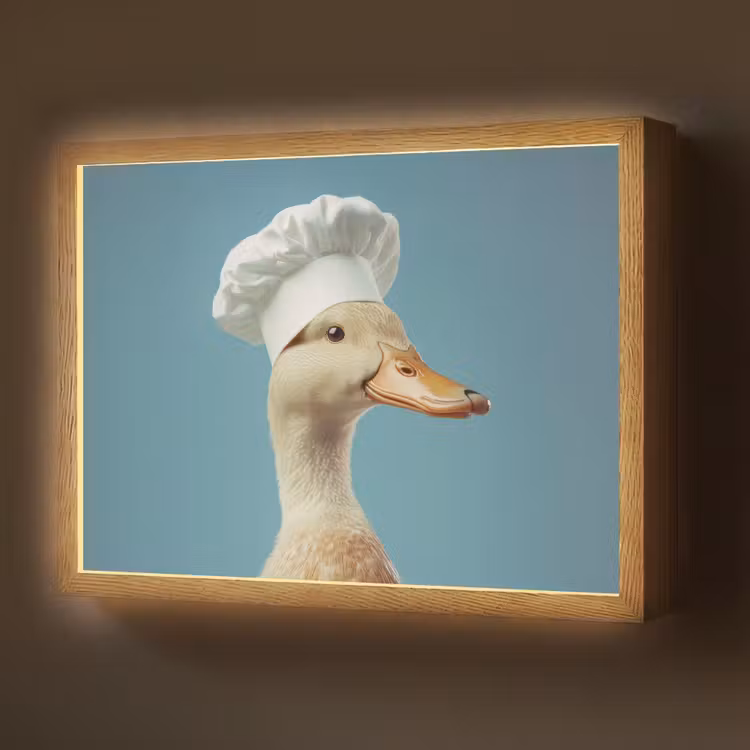Lightbox - Wandlamp - Eend - Koksmuts - Cute - Vogel — 1