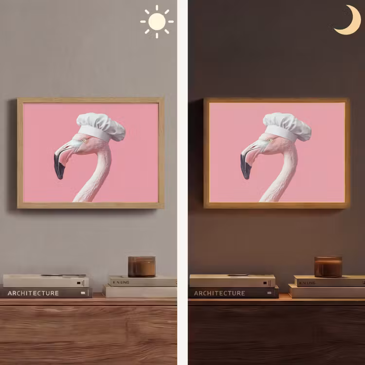 Lightbox - Wandlamp - Flamingo - Roze - Koksmuts - Vogel — 6