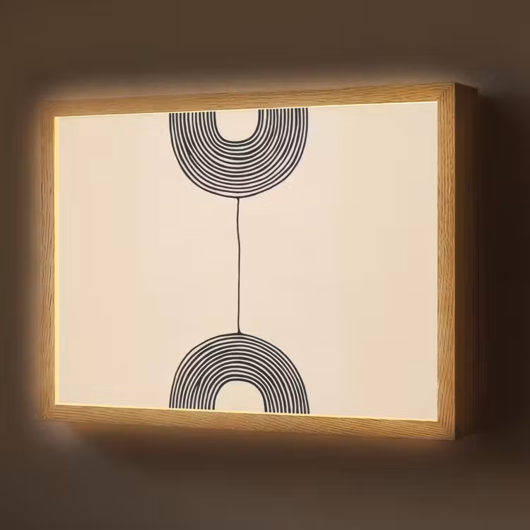 Lightbox - Wandlamp - Geometrische bogen - Minimalistisch - Symmetrisch — 1