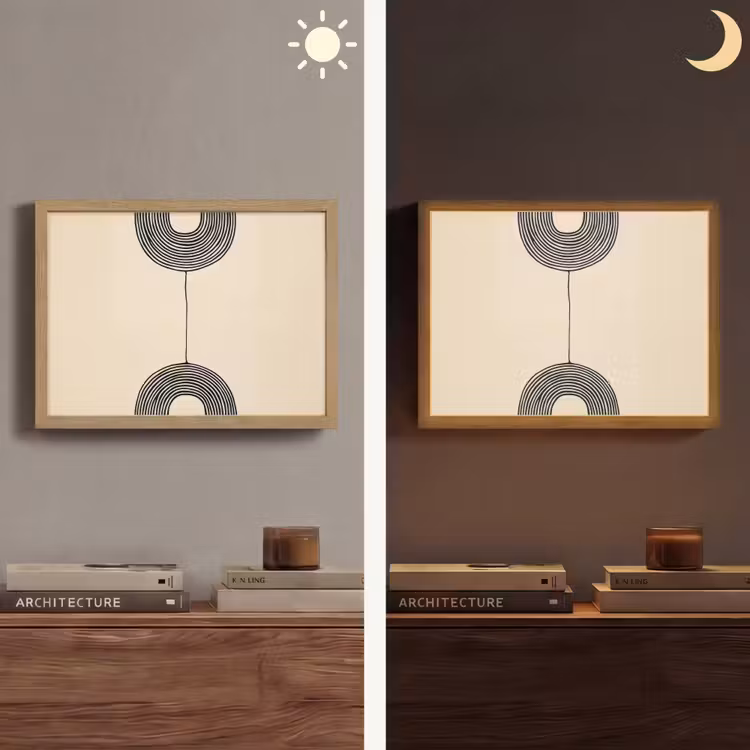 Lightbox - Wandlamp - Geometrische bogen - Minimalistisch - Symmetrisch — 6