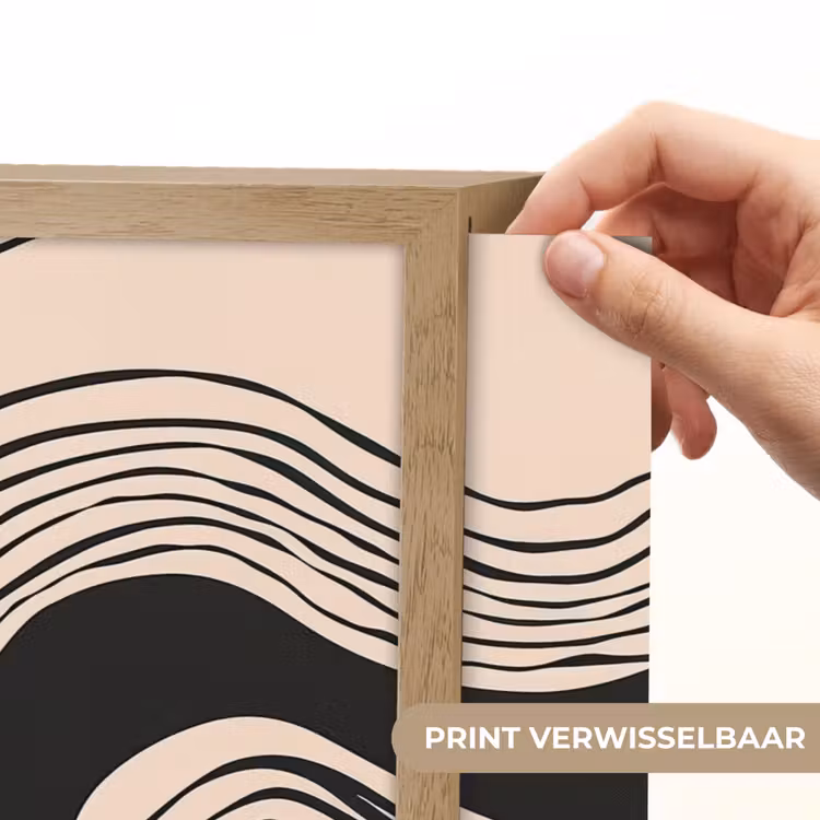 Lightbox - Wandlamp - Golven - Zwart - Zandkleur — 5