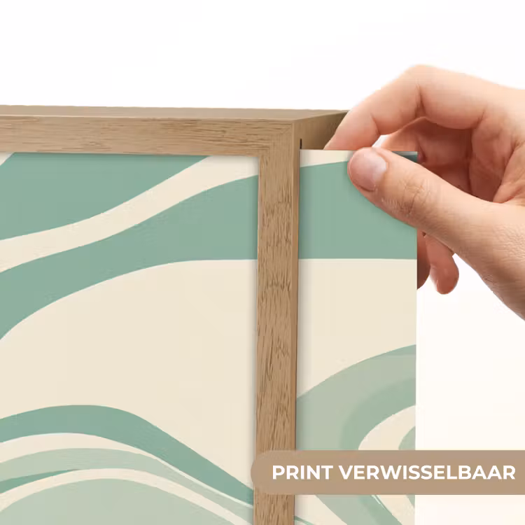 Lightbox - Wandlamp - Organische lijnen - Mintgroen - Marmer — 5