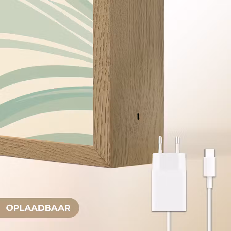 Lightbox - Wandlamp - Organische lijnen - Mintgroen - Marmer — 7