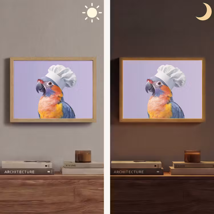 Lightbox - Wandlamp - Papegaai - Koksmuts - Paars - Cute — 6