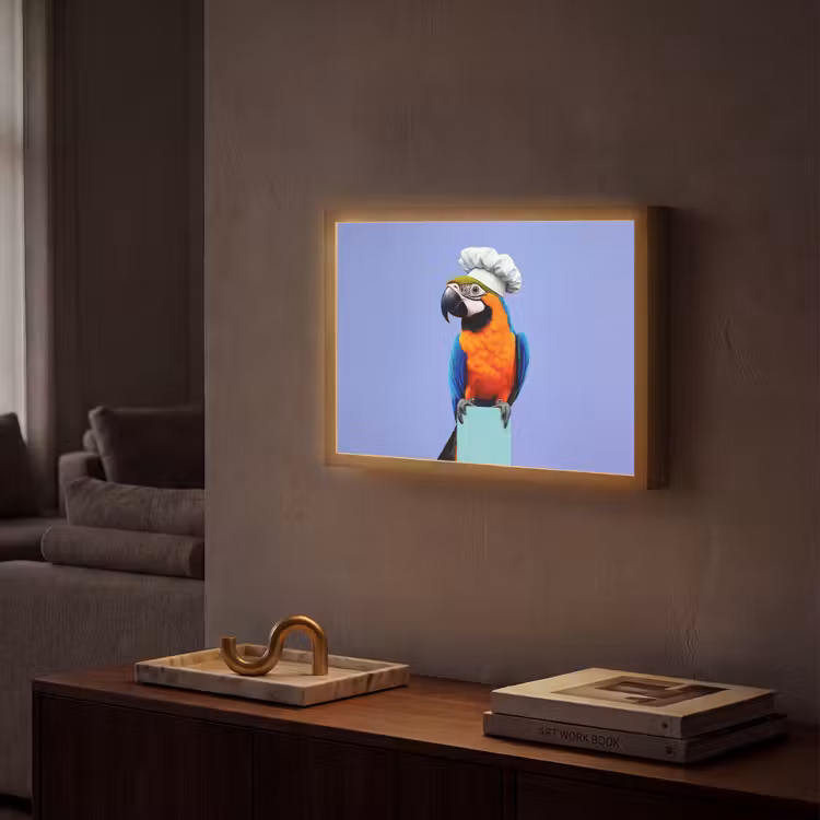 Lightbox - Wandlamp - Papegaai - Koksmuts - Vogel - Leuk — 2