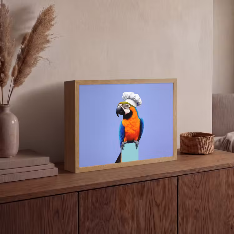 Lightbox - Wandlamp - Papegaai - Koksmuts - Vogel - Leuk — 4
