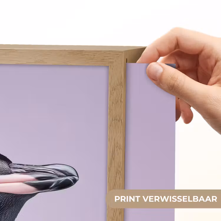 Lightbox - Wandlamp - Pinguïn - Koksmuts - Lief - Paars — 5