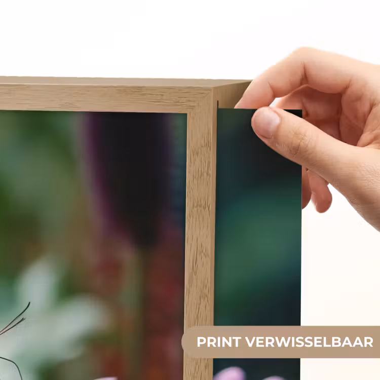 Lightbox - Wandlamp - Roze bloemen - Vlinder - Zachte focus — 5