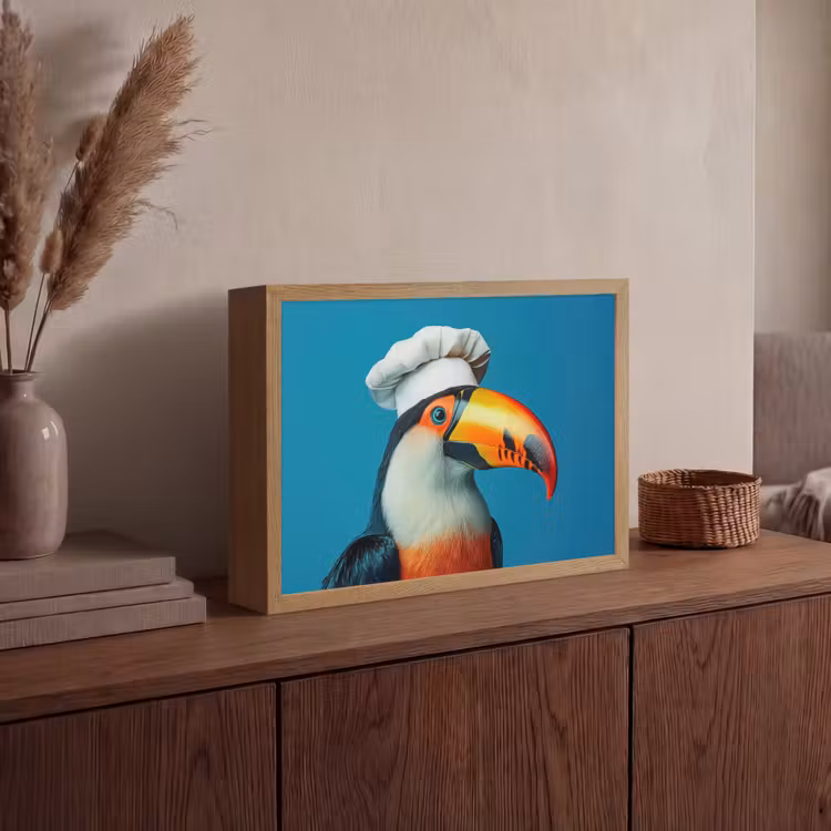 Lightbox - Wandlamp - Toekan - Papegaai - Vogel - Koksmuts — 4