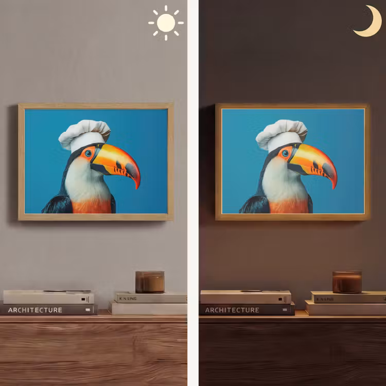 Lightbox - Wandlamp - Toekan - Papegaai - Vogel - Koksmuts — 6