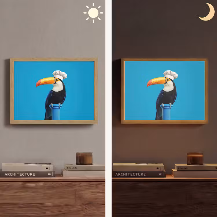 Lightbox - Wandlamp - Tucan - Sokkel - Vogel - Koksmuts — 6