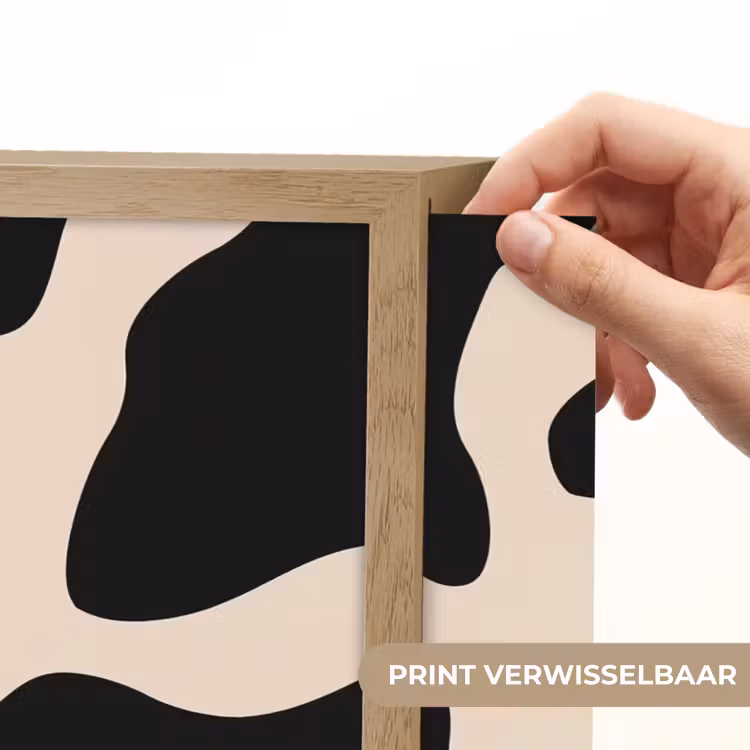 Lightbox - Wandlamp - Vlekkenpatroon - Koe - Beige — 5