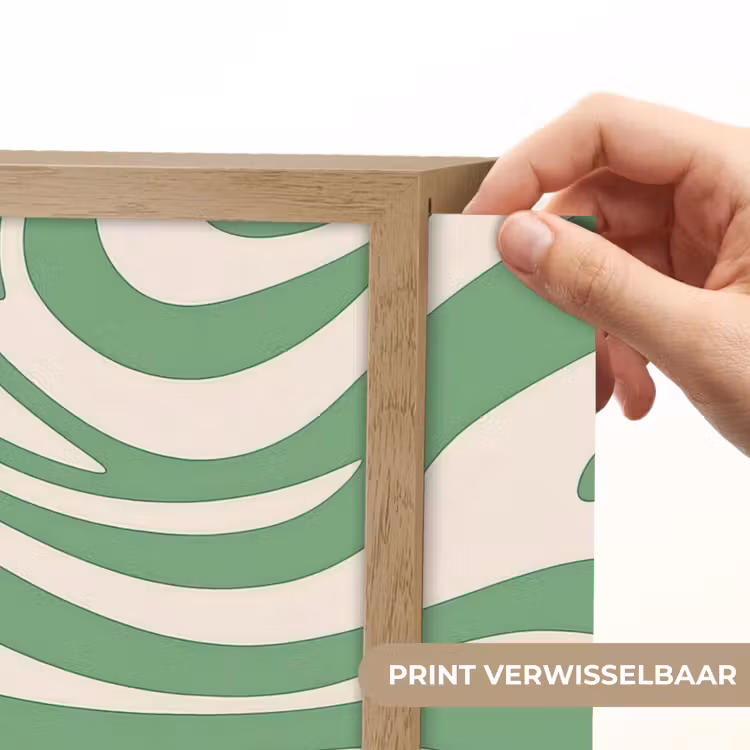 Lightbox - Wandlamp - Zebrapatroon - Groen - Retro — 5