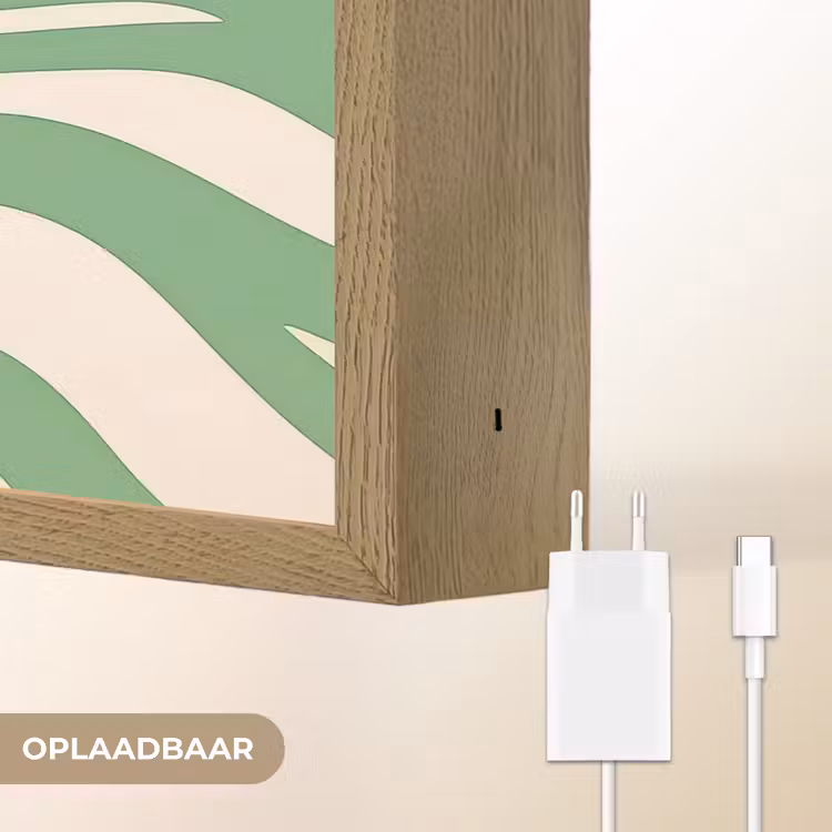 Lightbox - Wandlamp - Zebrapatroon - Groen - Retro — 7