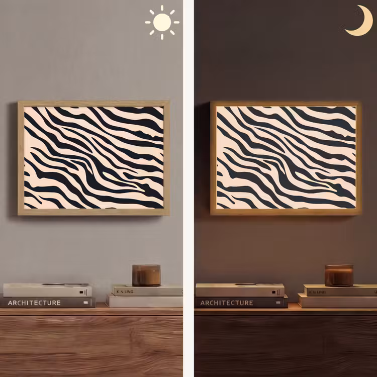 Lightbox - Wandlamp - Zebraprint - Dynamisch - Roze — 6