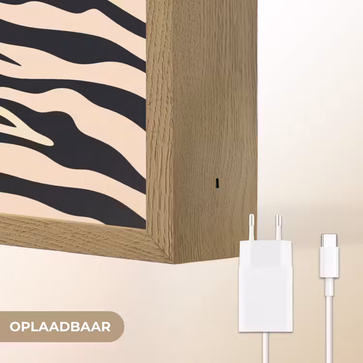 Lightbox - Wandlamp - Zebraprint - Dynamisch - Roze — 7