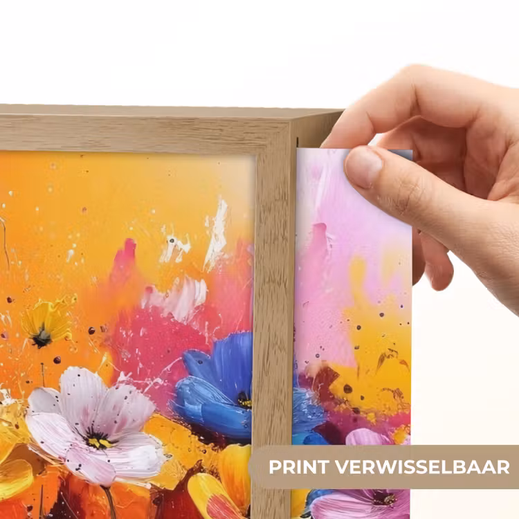Lightbox - Wandlamp - Fantasiebloemen - Verf - Speels — 5