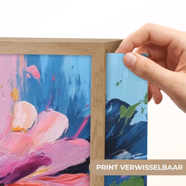 Lightbox - Wandlamp - Kleuruitbarsting - Expressieve sfeer - Bloem — 5