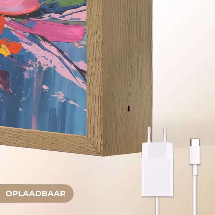 Lightbox - Wandlamp - Kleuruitbarsting - Expressieve sfeer - Bloem — 7