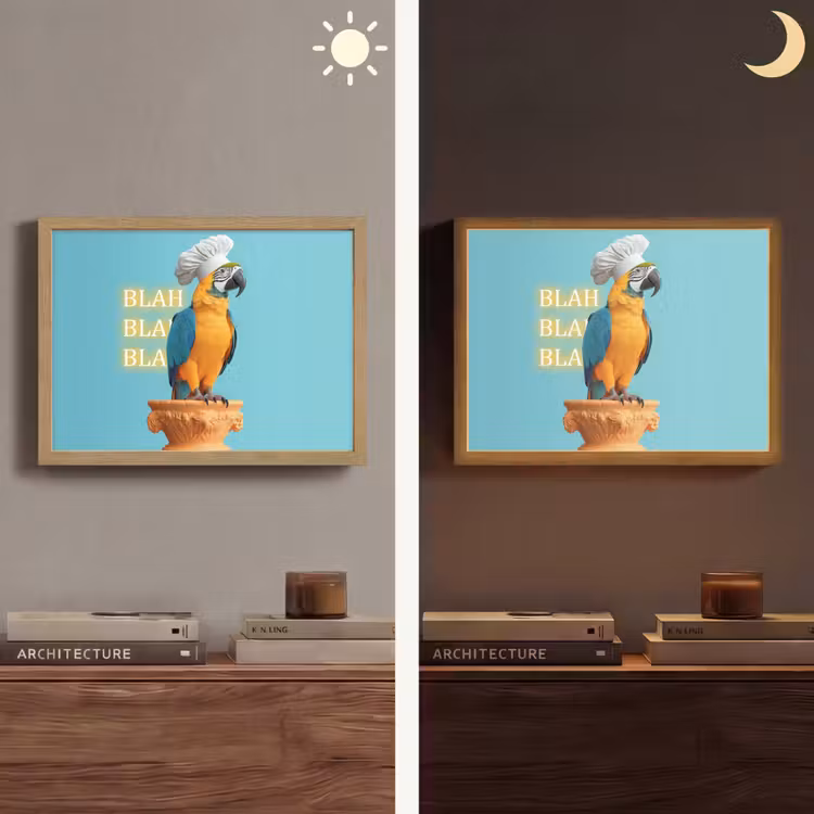 Lightbox - Wandlamp - Papegaai - Koksmuts - Quote - Neon — 6
