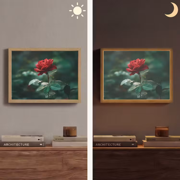 Lightbox - Wandlamp - Roos - Bladeren - Dieprood — 6