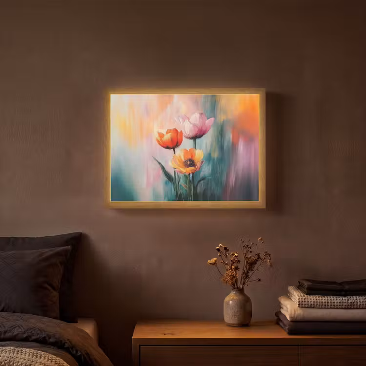 Lightbox - Wandlamp - Dromerig - Bloemen - Verfijnde details — 3