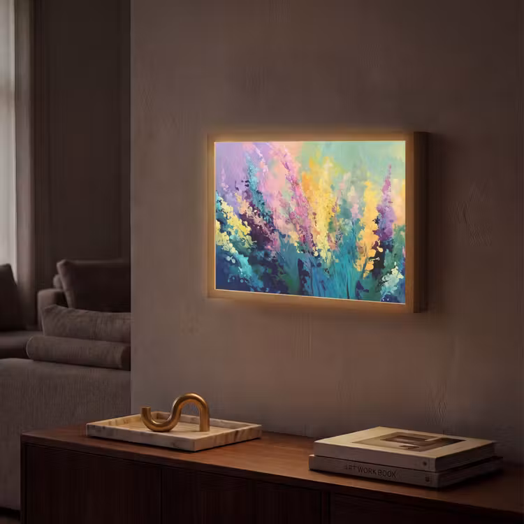 Lightbox - Wandlamp - Dromerige - Langgerekte bloemen — 2