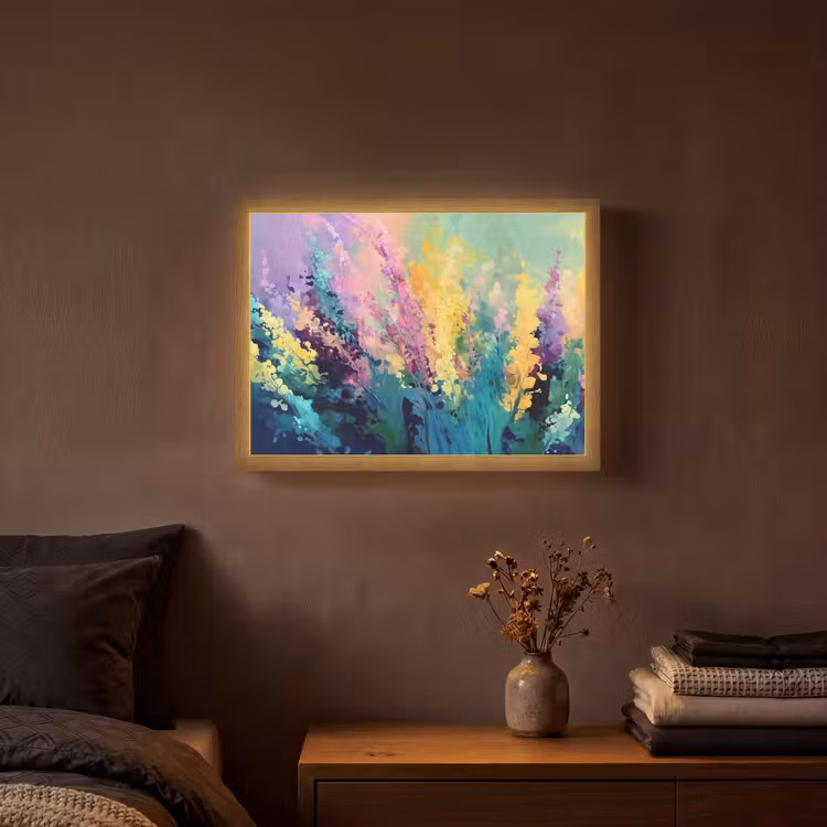 Lightbox - Wandlamp - Dromerige - Langgerekte bloemen — 3