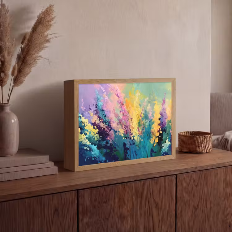 Lightbox - Wandlamp - Dromerige - Langgerekte bloemen — 4