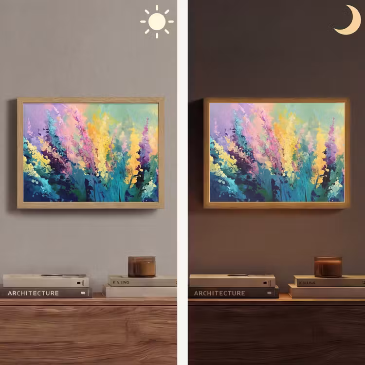 Lightbox - Wandlamp - Dromerige - Langgerekte bloemen — 6