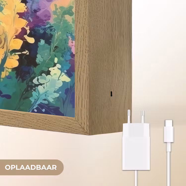 Lightbox - Wandlamp - Dromerige - Langgerekte bloemen — 7