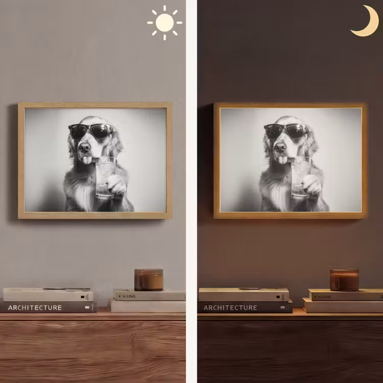 Lightbox - Wandlamp - Golden retriever - Hond - Zonnebril - Gkas — 6