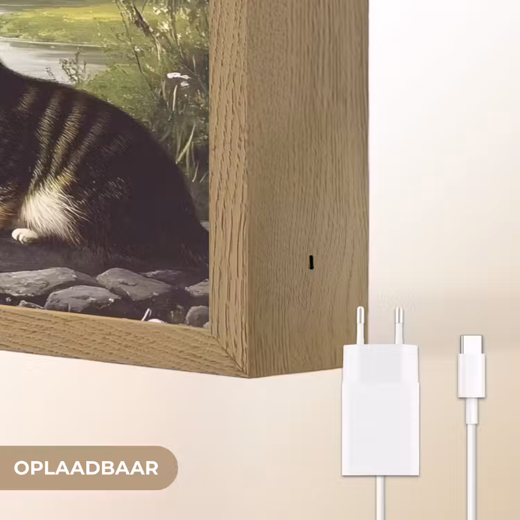 Lightbox - Wandlamp - Kat - Beekje - Weide — 7