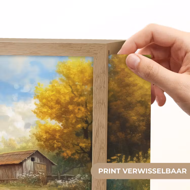 Lightbox - Wandlamp - Kippen - Landelijke rust - Natuur — 5