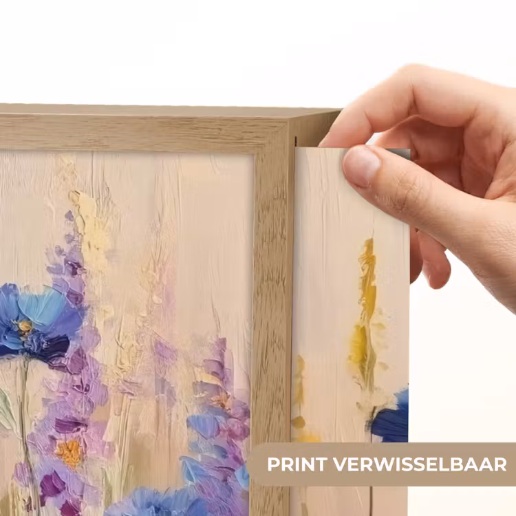 Lightbox - Wandlamp - Zomers - Wilde bloemen - Penseelstreken — 5