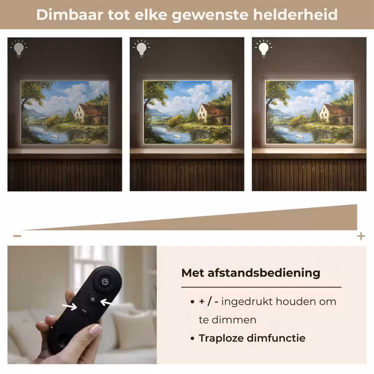 Lightbox - Wandlamp - Zwaan - Bomen - Rust — 9